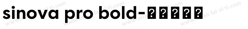 sinova pro bold字体转换